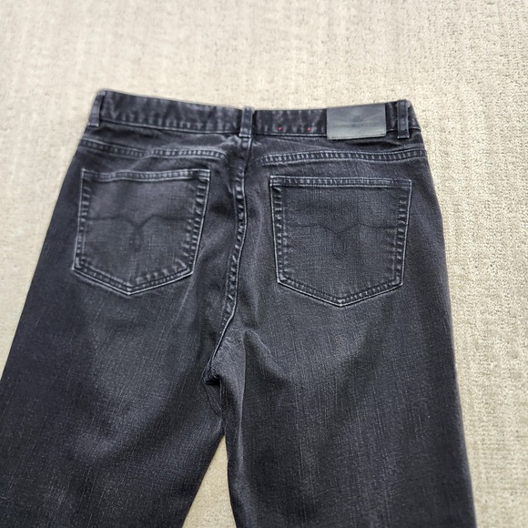 Vintage Ralph Lauren Jeans Women 8 Classic Bootcut Black Denim Boho Cowgirl Y2K - Picture 2 of 11